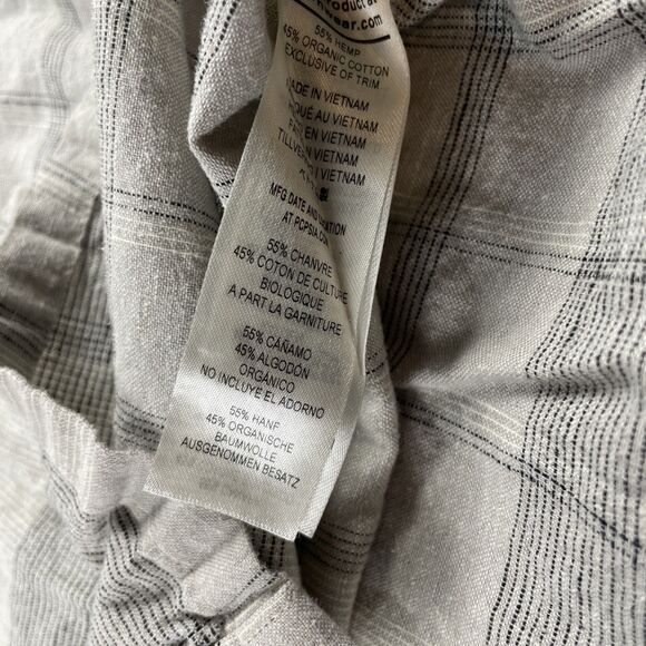 Lot Of 2 Patagonia Plaid Short Sleeve Shirts Hemp Blend + A/C Yarn Dye Men’s L - Picture 8 of 16